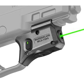 WARRIORLAND Trigger Laser Fits Smith & Wesson M&P 9mm Shield EZ/M&P 380 Shield EZ/M&P Equalizer, First Green Beam Sight with Power Indicator, Compact Laser with Ambidextrous On/Off Switch, WLS-159