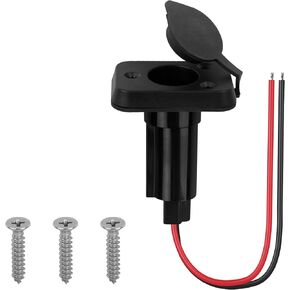 Obcursco 2-Pin Stern Light Socket Plug-in Pole Base for Boat Navigation Lights Boat Stern Lights