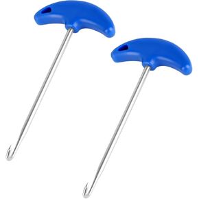2pcs Skate Lace Tighteners, Anti-Slip Stainless Steel Shoe Hook Lace Puller Protable Hockey Skate Tightening Tool Ice Skating Sharpener Accessories for Lacing Up Ice Skates Boots