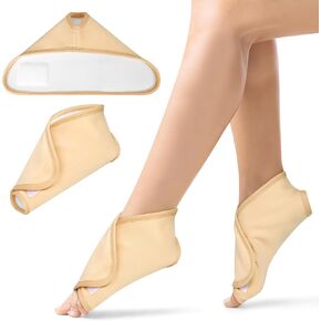 Castor Oil Pack Wrap for Ankle Reusable Feet Brace Adjustable Acrylic Flannel Castor Oil Compress for Women Ankle Support Plantar Fasciitis Relief