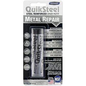 Blue Magic 16002TRI QuikSteel Steel Reinforced Epoxy Putty Repair, Blister Pack - 2 oz. - 6 Pack