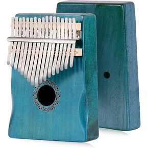 East top Kalimba 17 Keys Thumb Piano musical instrument Portable Mbira Finger Piano with Mahogany Wood, Gift for Adults, Beginners and professinals