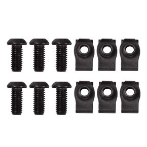 PIT66 Flat Nut and Torx Screw Replacement Compatible with Polaris Ranger,General,ACE,RZR and Brutus UTV Models from 2014 and Newer, Black 12pcs