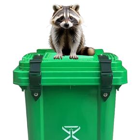 Trash-Can Lock for Animals: Garbage Can Lid Locks for Raccoon,Bear and Dog - 2 Pack
