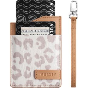 VULKIT Small Wallet for Women with Wrist Strap, RFID Leather Credit Card Holder Slim Wristlet Keychain with Wallet, Mini Thin Wallet for Women in Kuwait