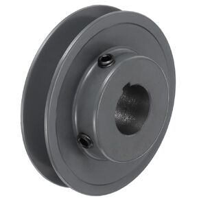 uxcell AK32-7/8 V-Belt Sheave 7/8"Bore 3.25"OD Single Groove Web Sheave Bored-to-Size Sheave, Cast Iron, Belt Section for 4L or A Belt