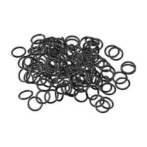 100 PCS Nitrile Rubber O Ring 6mm OD 4mm ID 1mm Width, Metric Buna-N NBR Sealing Gasket Plumbing, Gas, Automotive and Faucet Repair, Resist Oil and Heat O-Rings, Black