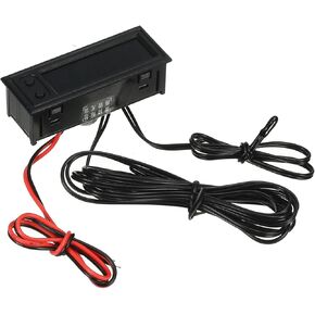 MECCANIXITY Multifunctional Digital Display Electronic Clock Module DC5-28V Time Temperature Sensor Red Display