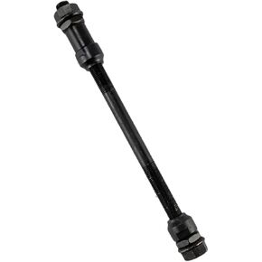 Bike Axle 175mm /6.89 inch Bicycle Multiple Speed Rear Hub Axle Rear Hub Axle Black 3/8 inch Bike Axle 26tpi Bike Hub Shaft Conical Lock Nut Kit, 1PCS