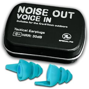 Shooting Earplugs, Noise Reduction Earplugs, Ear Protection, Comfortable Hearing Protection Pick Up Sound for Shooting, Hunting, Work and Concerts (Blue, One Size)