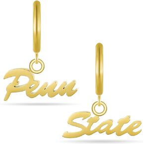Stone Armory Earrings for Penn State Nittany Lions – 18K Gold Plated Stainless Steel Jewelry Designed for Sensitive Skin – A Gift for Penn State University Fans, Women, and Graduates