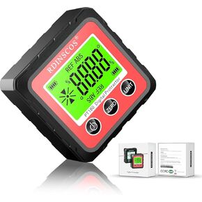 Digital Angle Finder Magnetic Table Saw Angle Finder Tool - Digital Inclinometer -4 of 90 Degree Finder Angle Cube Digital Protractor Bevel Gauge for Woodworking Micro Jig (PT180R)