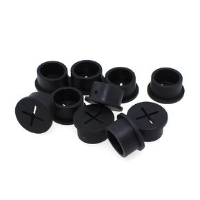 TAODAN 10PCS Black Cable Gasket 3/4 Inch Flexible Wire Rubber Washer Wire Hole Cover for Computer Component and Desktop Wire Management