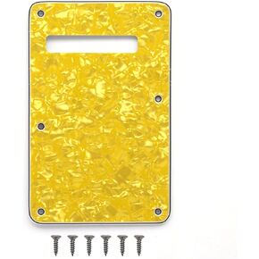 6 Hole Strat Guitar Back Plate Tremolo Cover Backplate for Fender USA/Mexican Standard Stratocaster (Agate Red) in Kuwait