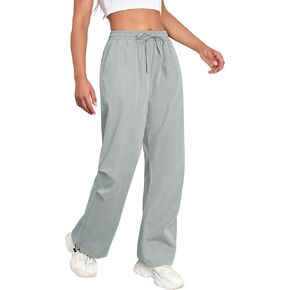 ZAFUL Womens Cargo Pants Women Fall Y2K Casual Elastic Waist Drawstring Pants Baggy Wide Leg Trousers with Pocket