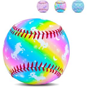 Baseball Standard Practice Baseball Size 9 Inch for Kids Girls Beginners, Soft Baseballs Gifts for Training, Pitching, Throwing