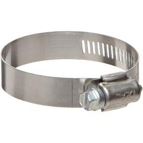 Hy-Gear 50 Series Stainless Steel 201/301 Worm Gear Hose Clamp, General Purpose, 72 SAE Size, Fits 3 - 4-1/2" Hose ID, 76 mm - 127 mm Hose OD Range (Pack of 10)