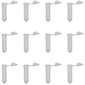 100 PCS Micro Centrifuge Tube 2 ml Clear Vial Graduated Tube Plastic Mirco Test Tubes with Snap Cap for Storing Screws or Laboratory Research
