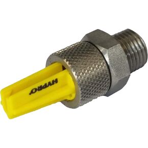 Hypro Boom X Tender XT024 Agricultural Sprayer Boom, Boomless Flat Fan Nozzle Size 24, 1/4" Male NPT Thread, Yellow
