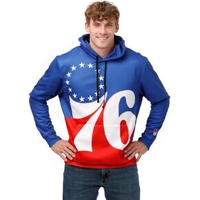 FOCO Men's NBA Team Logo Fashion Long Sleeve Pullover Hoodie