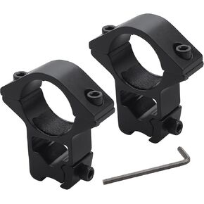 1 inch Rifle Scope Rings Mounts for 3/8" or 11mm Picatinny & Weaver Rails Pair High/Medium Profile
