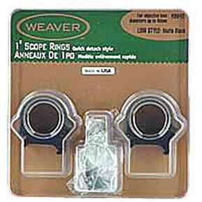 WEAVER Bushnell WEAVER حلقة علوية قابلة للفصل مقاس 1 بوصة، منخفضة غير لامعة، هادئة