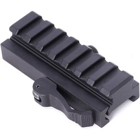 Smith's KIT 7-Slot Picatinny Riser Mount Adapter fit 20mm Rail with Quick Release Detachable Lever