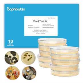 Mold Test Kit Comprehensive at Home- 10 Plates for Quick, Easy, Surface & Indoor Air Quality Testing, HVAC System Test，DIY Mold Detector with Detailed Identification Guide