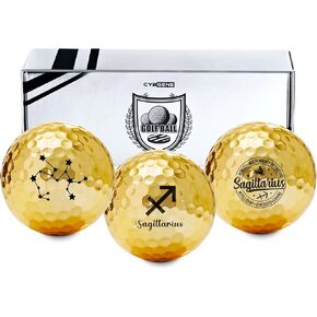 Funny Zodiac Golf Gifts for Sagittarius, Zodiac Sign Gifts for Men/Women, Golf Balls Set, Perfect Zodiac Idea for Male/Female on Birthday, Christmas, Appreciation, Office - Sagittarius