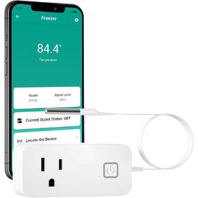 Temperature Controller Reptile Thermostat Outlet, Bluetooth Temp Control Plug with Alarm for Terrarium Heat Mat Heating Pad, Greenhouse, Homebrew Fermenter, 100 ~ 240V 10A 1100W
