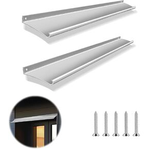 2PCS Aluminum Door Rain Drip Guard, Door Drip Cap, Door Rain Guard, 40 Inch Drip Door Rain Deflector Rain Diverter, Door and Window Rain Guards House