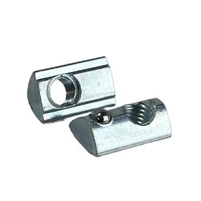 M8 T Slot Nuts Roll in Spring T-nut with Ball Carbon Steel for 4040 1515 Series Aluminum Extrusion Profile with 8mm Slot 20Pcs