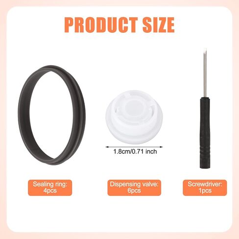 10pcs صمامات استبدال غطاء وحشية لزجاجة ماء Gatorade GX 30oz وزجاجة الضغط 32 أوقية ، أعلى زجاجة صمامات إدراج بلاستيكي وأختام مطاط in Saudi Arabia