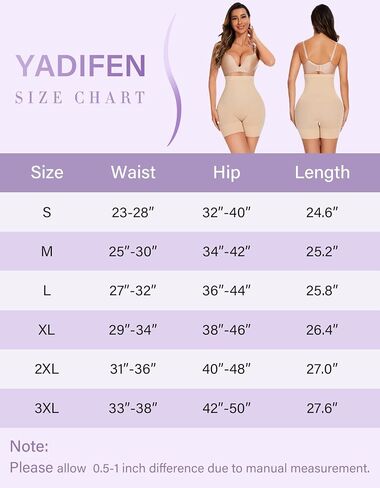 YADIFEN Tummy Control Shapewear Shorts Women Thigh Slimmer High Waisted Shapewear Women Girdles Shorts Shapewear Under Dress in Saudi Arabia