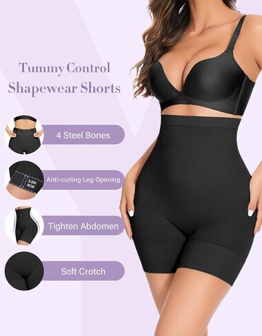 YADIFEN Tummy Control Shapewear Shorts Women Thigh Slimmer High Waisted Shapewear Women Girdles Shorts Shapewear Under Dress in Saudi Arabia