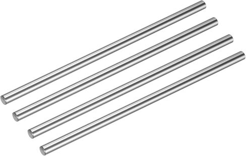 UXCELL 4 PCS دليل عمود ROD ROD LINER LINER 6MM × 150 مم (0.236 "× 5.9") قضيب سكة حديد مصنفة من الصلب من الصلب الطابعة ثلاثية الأبعاد ، آلة CNC in Saudi Arabia