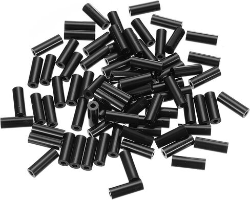 PATIKIL M3 Black ABS ID 3.2mm,OD 7mm,Length 19mm, Nylon Round Spacer Washers, 120Pcs Plastic Standoff Rubber Nut Unthreaded for M3 Screws Electrical Outlet Switch Receptacle in Saudi Arabia