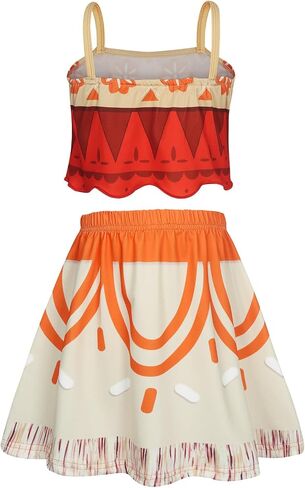 فستان WonderBabe Girls Adventure Outfit للأطفال بأكمام مكشكشة من الدانتيل وأعياد الميلاد وأعياد الميلاد والكريسماس in Kuwait