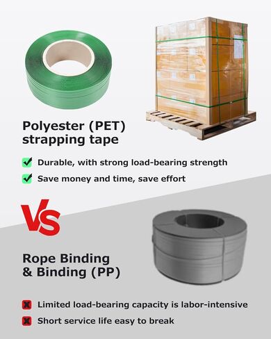 gccsj pet الربط 5/8 ''، التعبئة والتغليف الربط، 3800 قدم × 15.75'' × 1500 رطل كسر الربط الربط القوة، الثقيلة التعبئة والتغليف الربط النطاقات لفة، دائم ترقية لفائف الربط pet in Kuwait