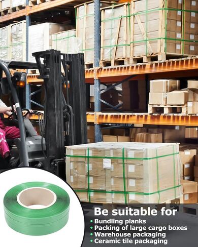 gccsj pet الربط 5/8 ''، التعبئة والتغليف الربط، 3800 قدم × 15.75'' × 1500 رطل كسر الربط الربط القوة، الثقيلة التعبئة والتغليف الربط النطاقات لفة، دائم ترقية لفائف الربط pet in Kuwait