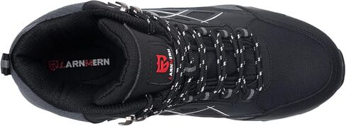 LARNMERN Steel Toe Boots Men Work Sneakers Welding Boots Lace Up Safety Toe Shoes Lightweight Oxford Construction Industrial Boots(9 Men, Black) in Saudi Arabia