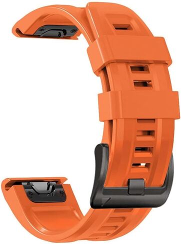 QuickFit 0.9 inch (22 mm) Band Replacement for Garmin Fenix 7 Pro Solar/Approach S70 47mm/Forerunner 965 Strap Silicone Strap Soft Waterproof Replacement Band for Garmin in Saudi Arabia