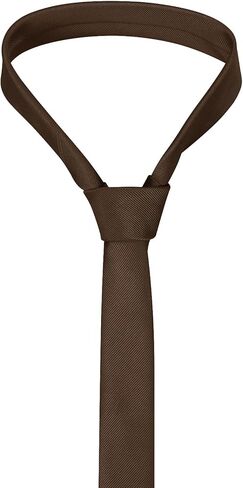 ربطات عنق رجالية رفيعة من DecTwig، ربطات عنق رسمية بلون واحد، مقاس 1.58 بوصة (4 سم) ربطات عنق سوداء رفيعة مخططة رفيعة للرجال in Kuwait