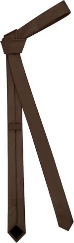 ربطات عنق رجالية رفيعة من DecTwig، ربطات عنق رسمية بلون واحد، مقاس 1.58 بوصة (4 سم) ربطات عنق سوداء رفيعة مخططة رفيعة للرجال in Kuwait