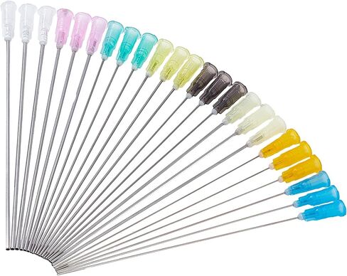 Fingerinspire 24 pcs tip tip repensing eedle 8 mixed size tip tip tip tip - 16ga 12ga 10ga 9ga 8ga 7ga 6ga 5ga flunt eletles for إعادة تعبئة السوائل أو vape أو زيت أو قضيب غراء in Saudi Arabia