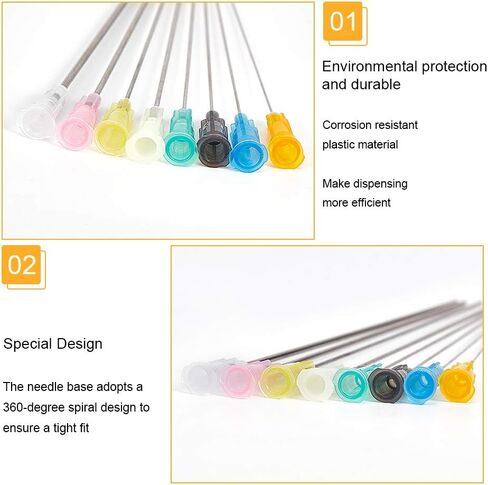 Fingerinspire 24 pcs tip tip repensing eedle 8 mixed size tip tip tip tip - 16ga 12ga 10ga 9ga 8ga 7ga 6ga 5ga flunt eletles for إعادة تعبئة السوائل أو vape أو زيت أو قضيب غراء in Saudi Arabia
