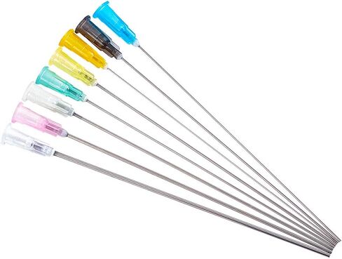 Fingerinspire 24 pcs tip tip repensing eedle 8 mixed size tip tip tip tip - 16ga 12ga 10ga 9ga 8ga 7ga 6ga 5ga flunt eletles for إعادة تعبئة السوائل أو vape أو زيت أو قضيب غراء in Saudi Arabia