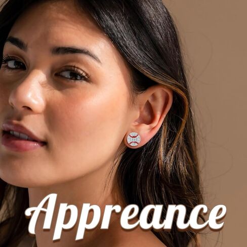 Premium Sparkle Baseball/Softball Encling Stud for Women ، هدايا مثالية لأمي البيسبول ، Gameday ، الحفلات ، مشجعي الرياضة ، مع مربع هدايا لطيف مع "أمي إنه أفضل من لك" in Kuwait