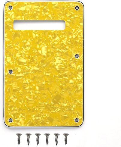 6 Hole Strat Guitar Back Plate Tremolo Cover Backplate for Fender USA/Mexican Standard Stratocaster (Agate Red) in Kuwait