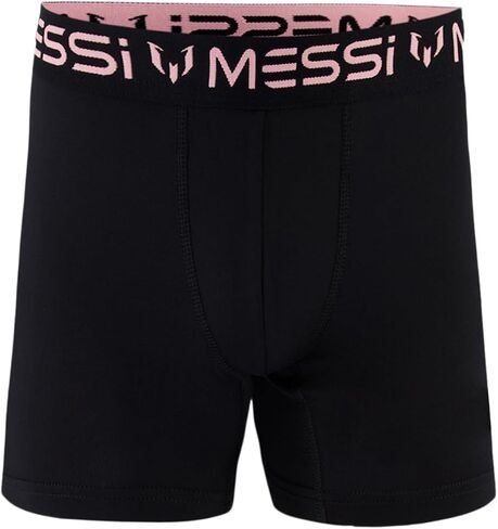 Messi Boys' 4-Pack of Boxer Briefs, Kids Underwear with Stretch Material & Elastic Waist, Blue in Saudi Arabia